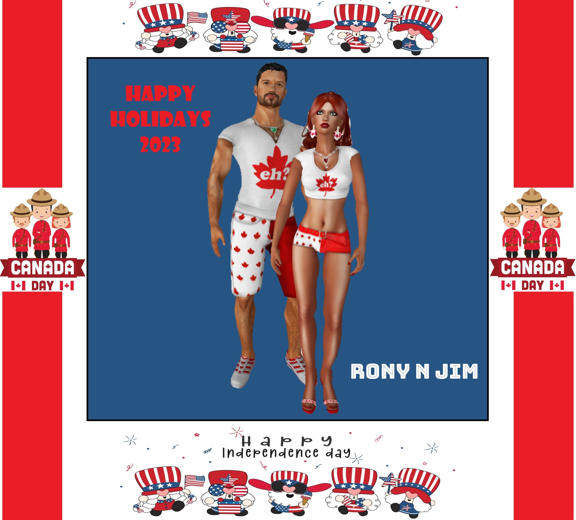 Rony n Jim Westfall Holiday well wishes