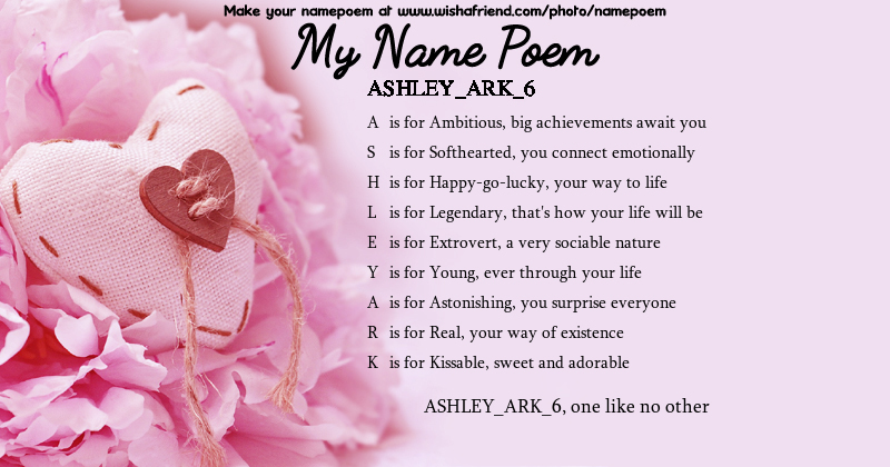 Acrostic Name Poem by Wishafriend