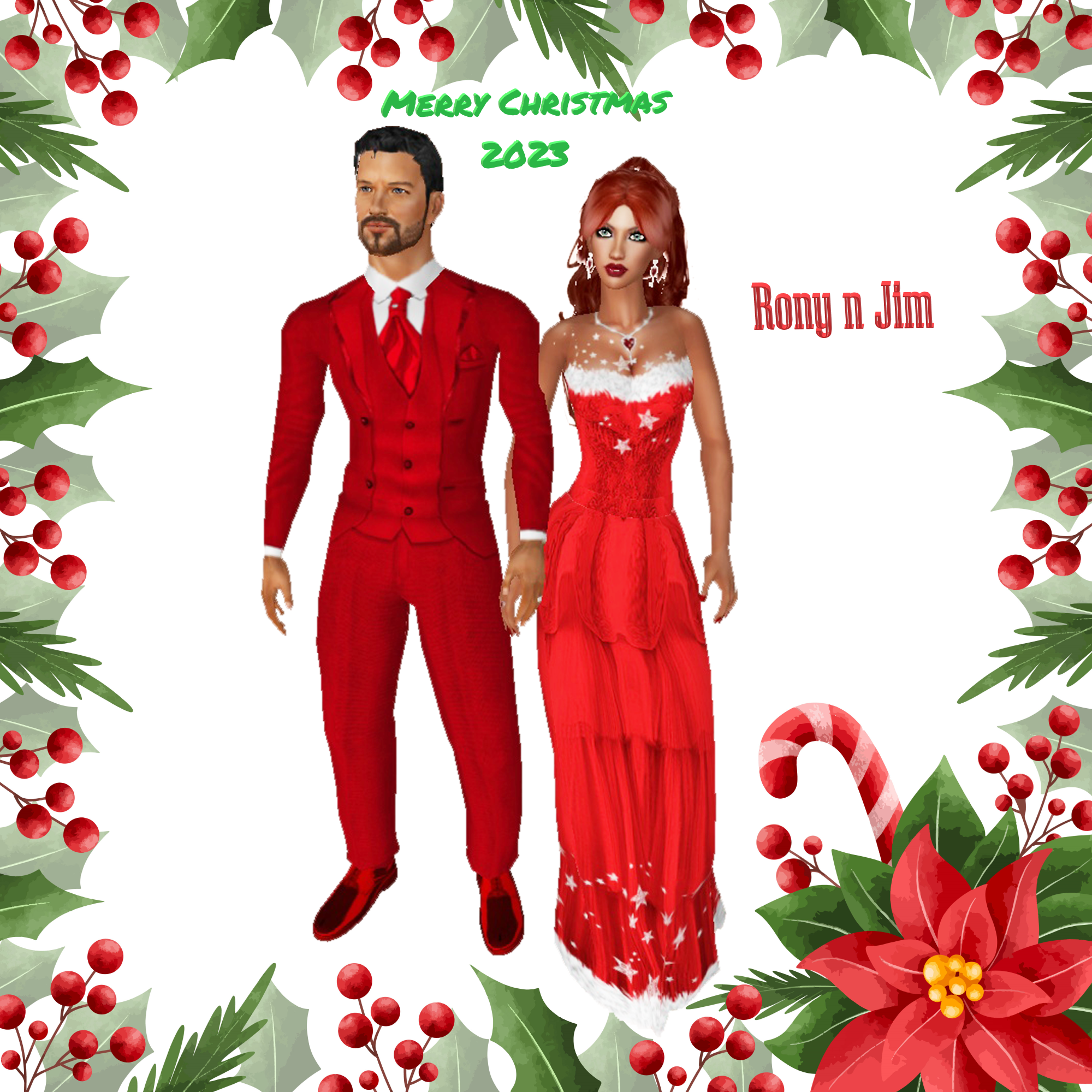 Rony n Jim Westfall Holiday well wishes