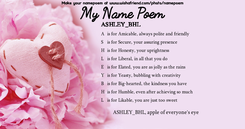 Acrostic Name Poem by Wishafriend