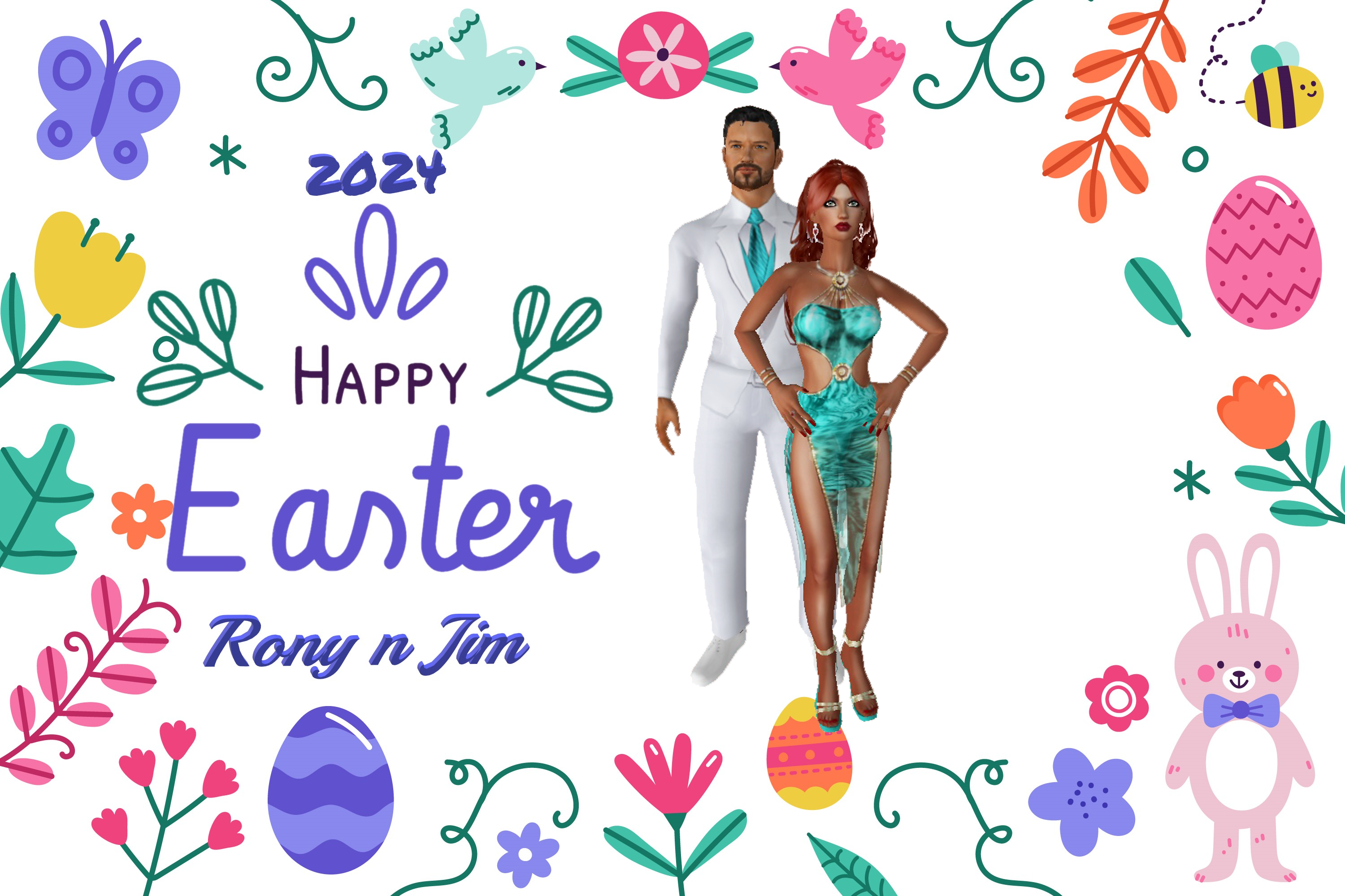 Rony n Jim Westfall Holiday well wishes