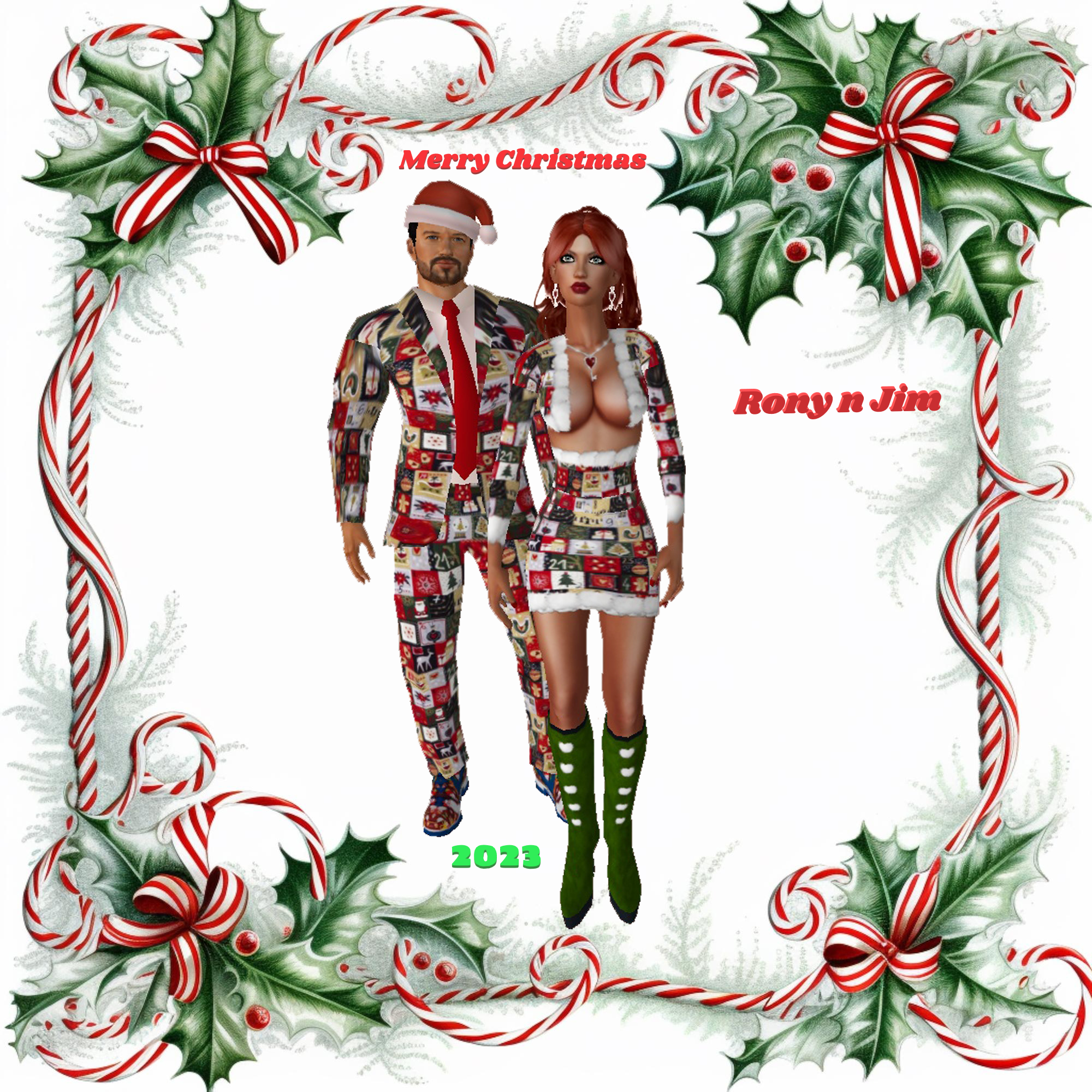 Rony n Jim Westfall Holiday well wishes