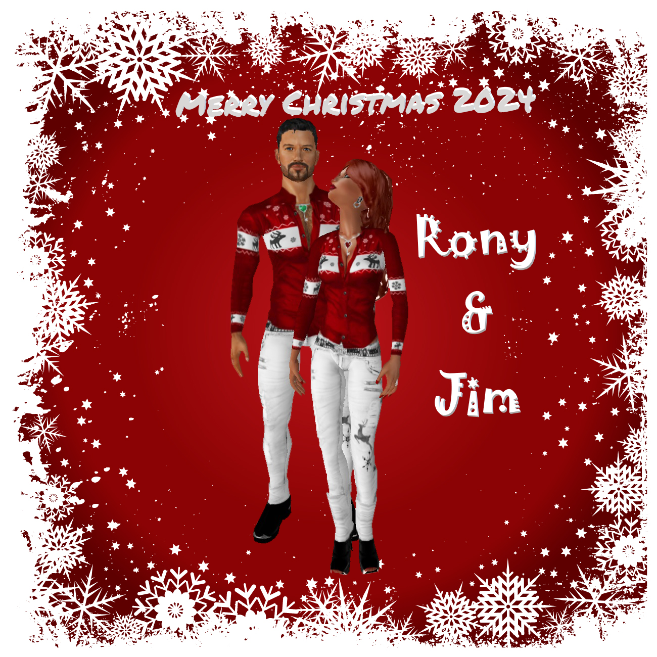 Rony n Jim Westfall Holiday well wishes