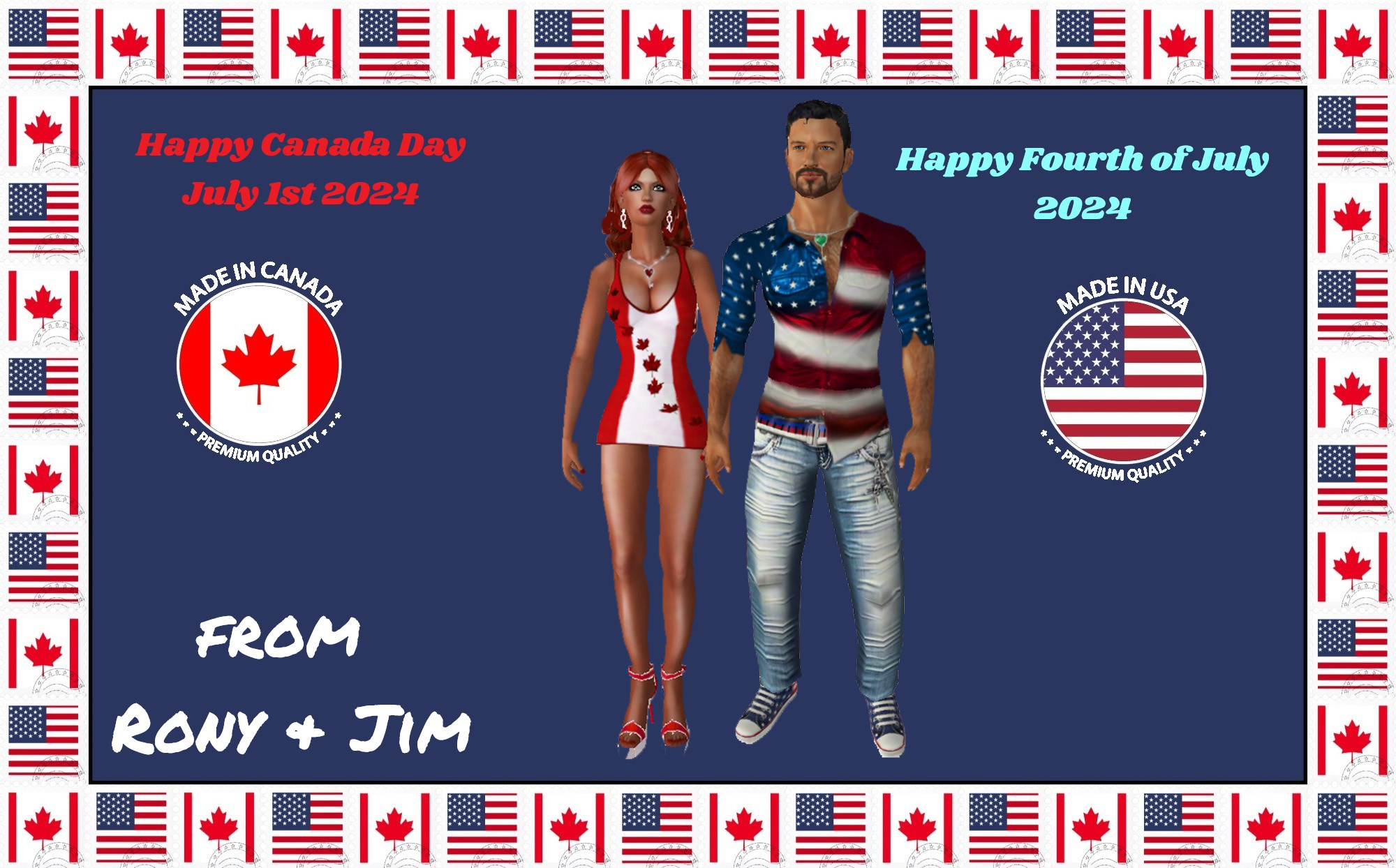 Rony n Jim Westfall Holiday well wishes