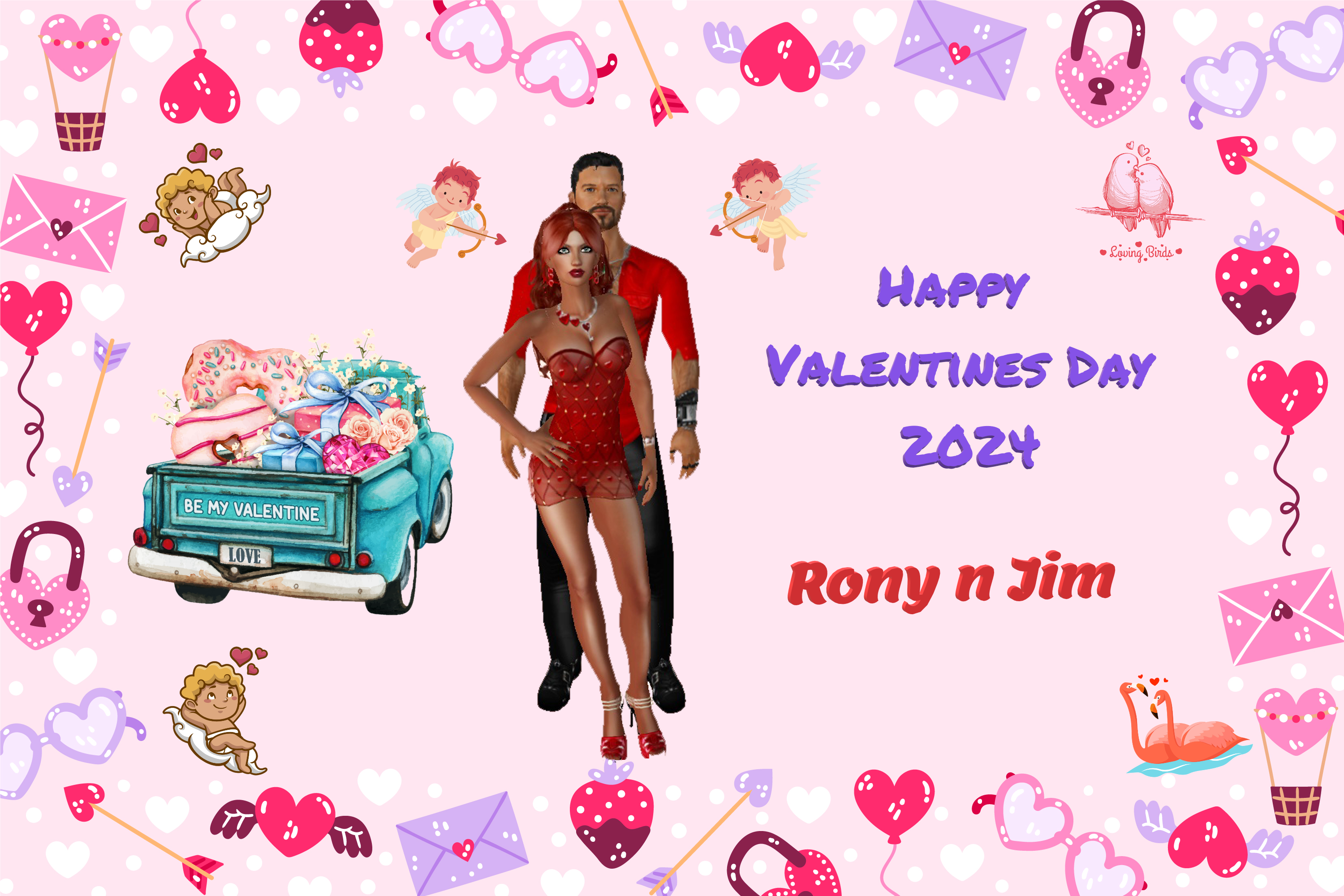 Rony n Jim Westfall Holiday well wishes