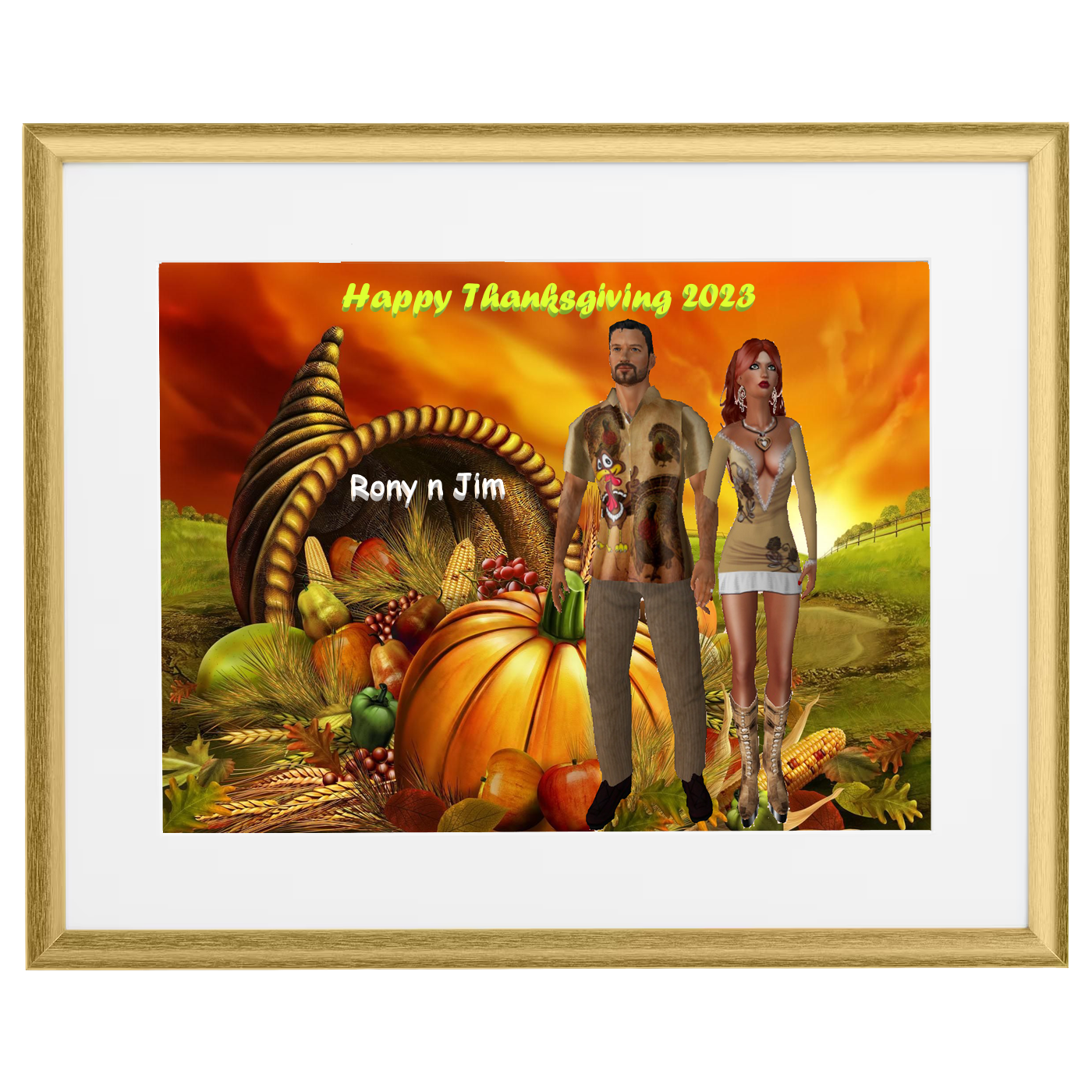 Rony n Jim Westfall Holiday well wishes