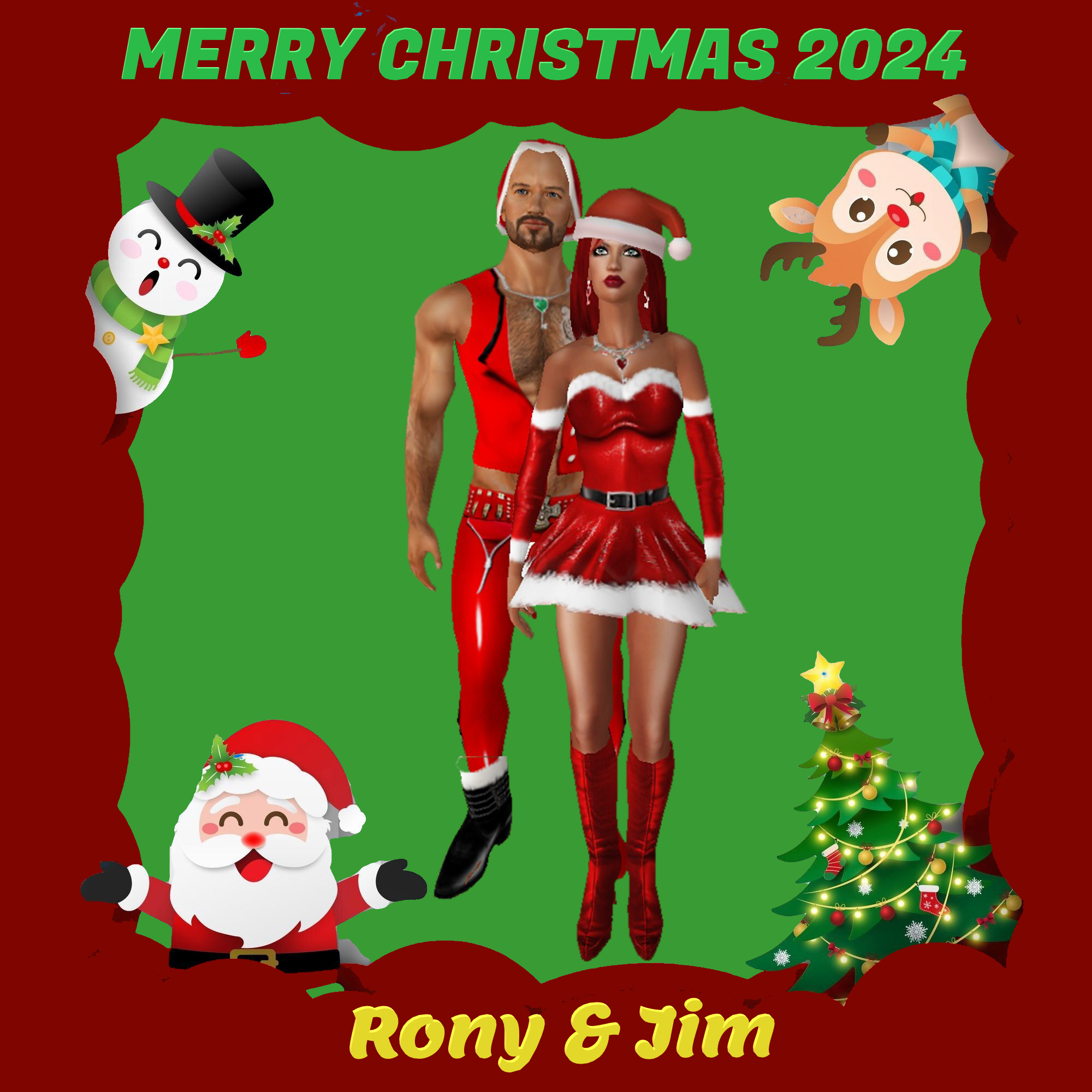 Rony n Jim Westfall Holiday well wishes