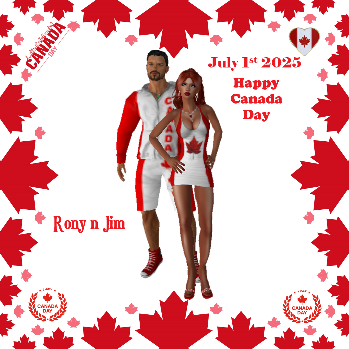 Rony n Jim Westfall Holiday well wishes