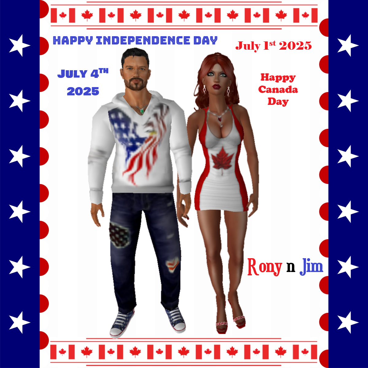 Rony n Jim Westfall Holiday well wishes