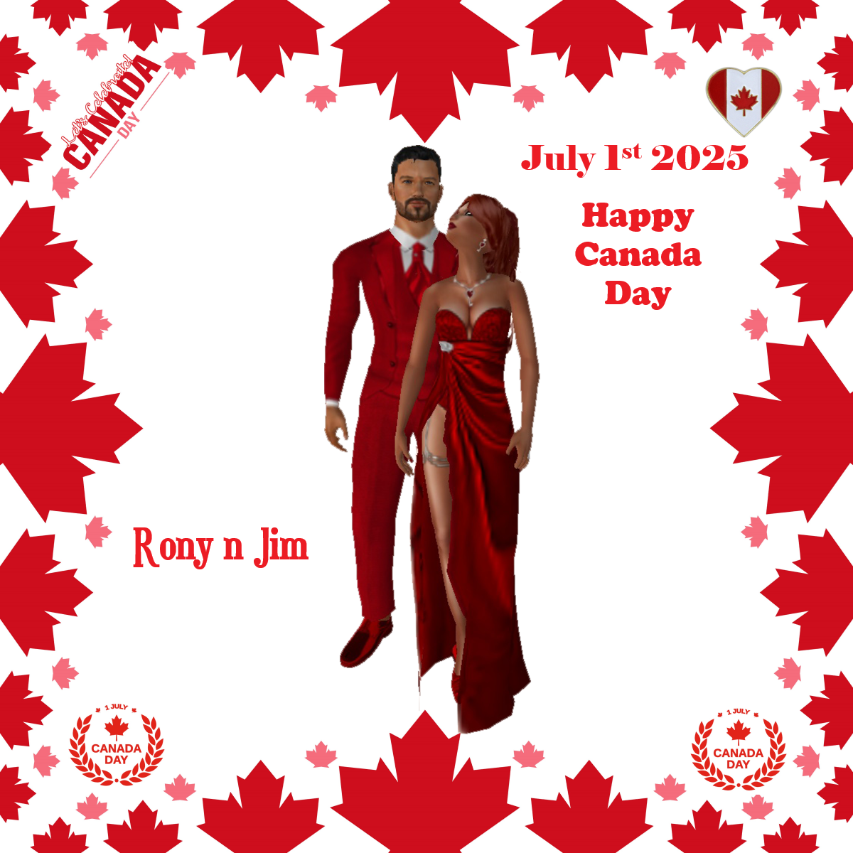 Rony n Jim Westfall Holiday well wishes